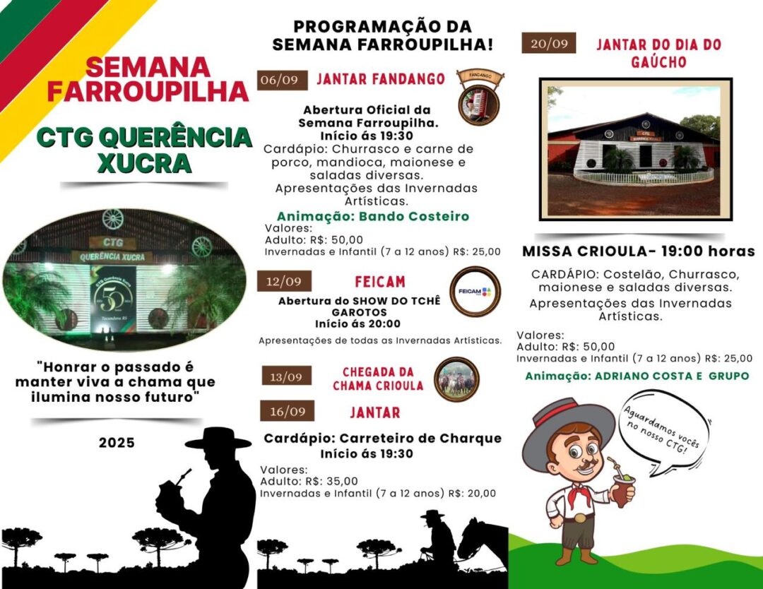 programação da semana farroupilha